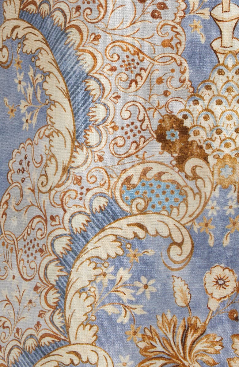 Zimmermann Daylight Scalloped Linen Minidress, Alternate, color, Damask Denim