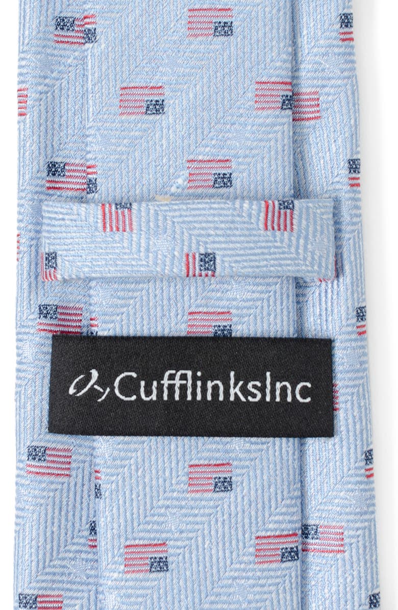 Cufflinks, Inc. American Flag Cotton Tie, Alternate, color, Blue