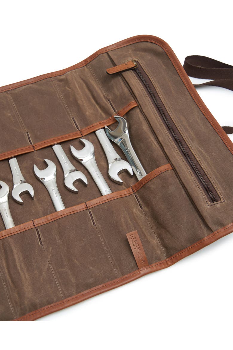 Ramsey Waxed Canvas Tool Roll, Alternate, color, Olive