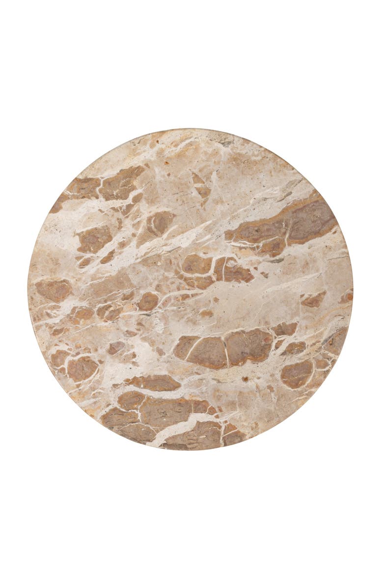 Scandinavian Round Marble Lazy Susan, Alternate, color, Multicolor