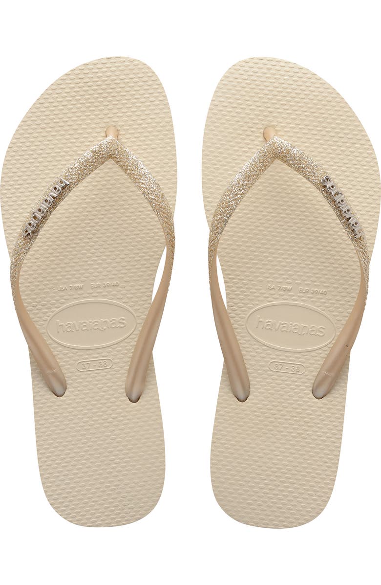 Havaianas Slim Glitter Flip Flop, Main, color,