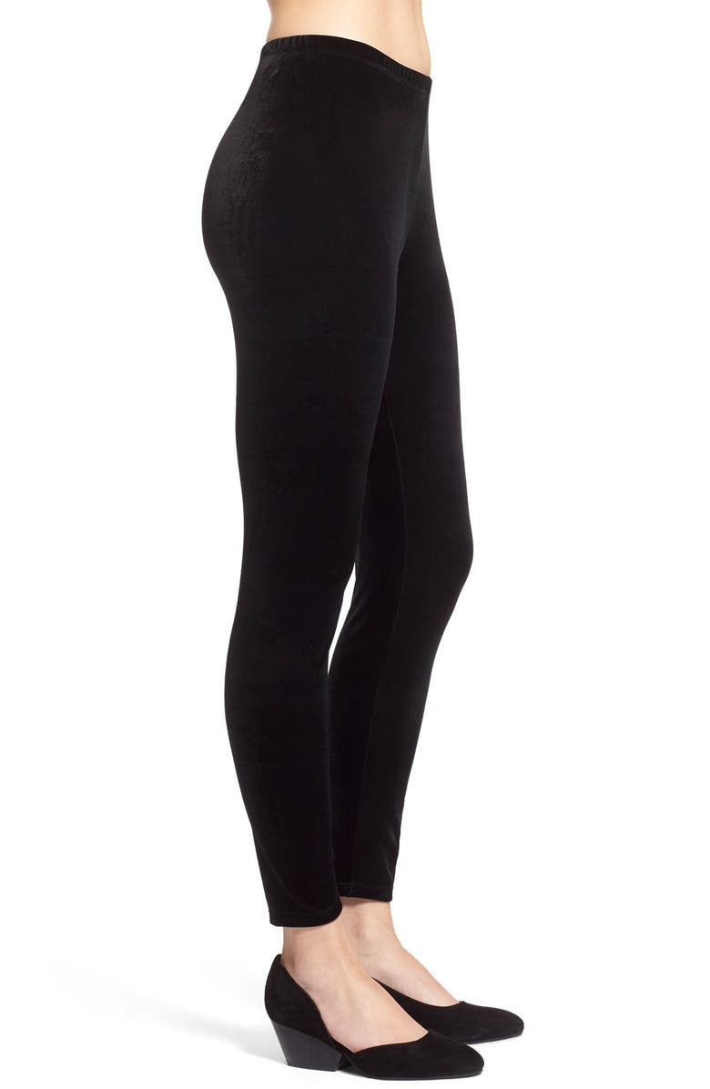 Eileen Fisher STRETCHY VELVET ANKLE LEGGING, Alternate, color,