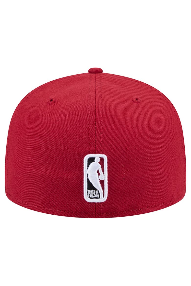 Men's New Era  Red Miami Heat Team 59FIFTY Fitted Hat, Alternate, color, Red