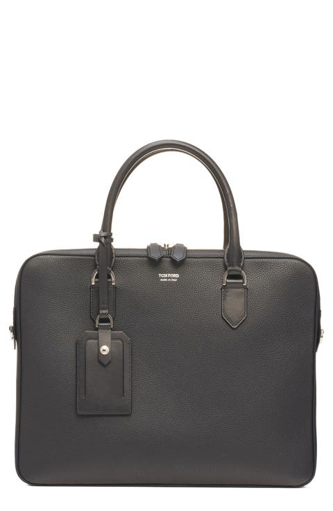 Elliot City Grained Leather Briefcase