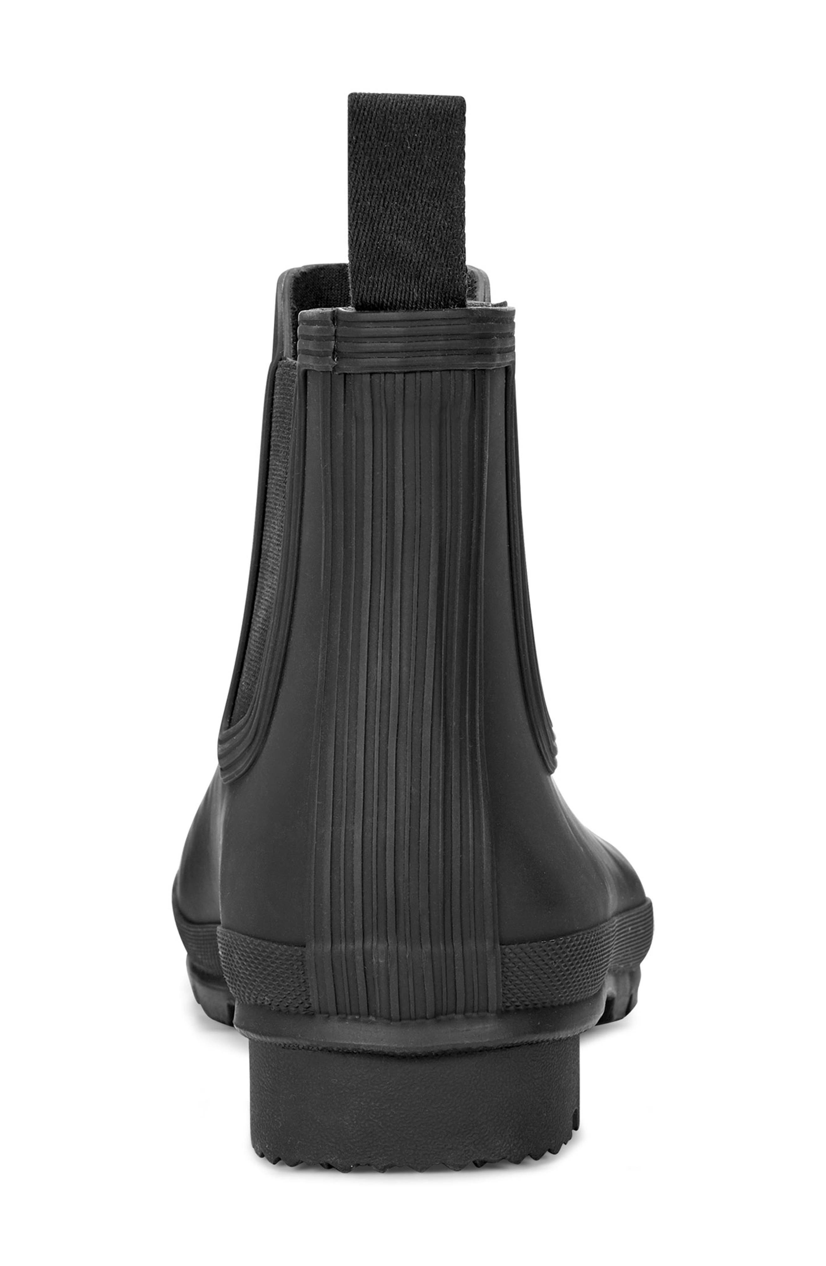 Hunter Original Waterproof Chelsea Rain Boot, Alternate, color, Black/Black