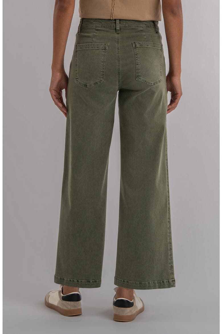 Meg Zip Pocket High Waist Ankle Wide Leg Jeans, Alternate, color, SEAWEED