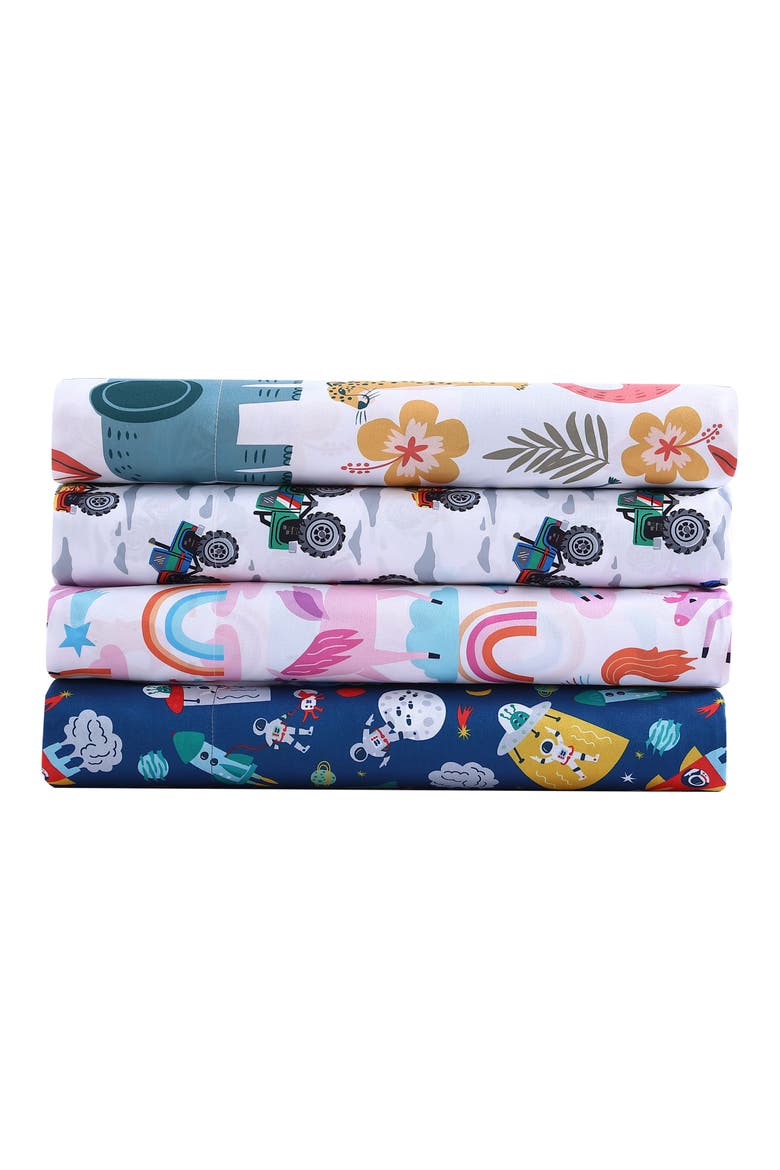 Trucks 4-Piece Sheet Set, Alternate, color, GREY