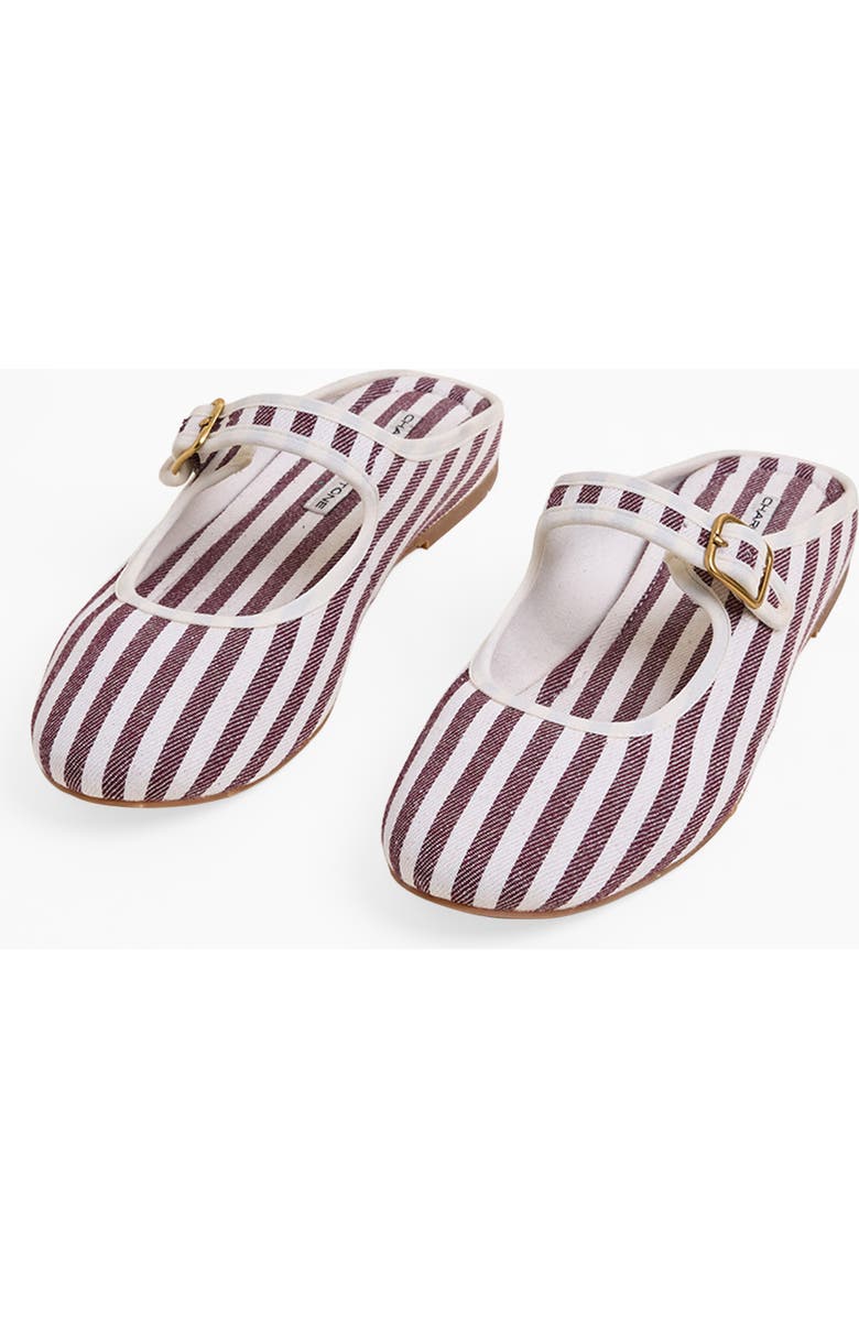 Charlotte Stone Willow Mary Jane Ballet Slide, Main, color, Umber Stripe