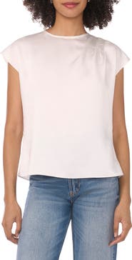 Parker Draped Cap Sleeve Top