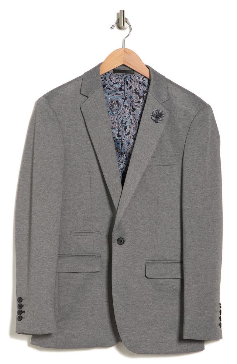Tahari Slim Fit Sport Coat, Alternate, color, Grey