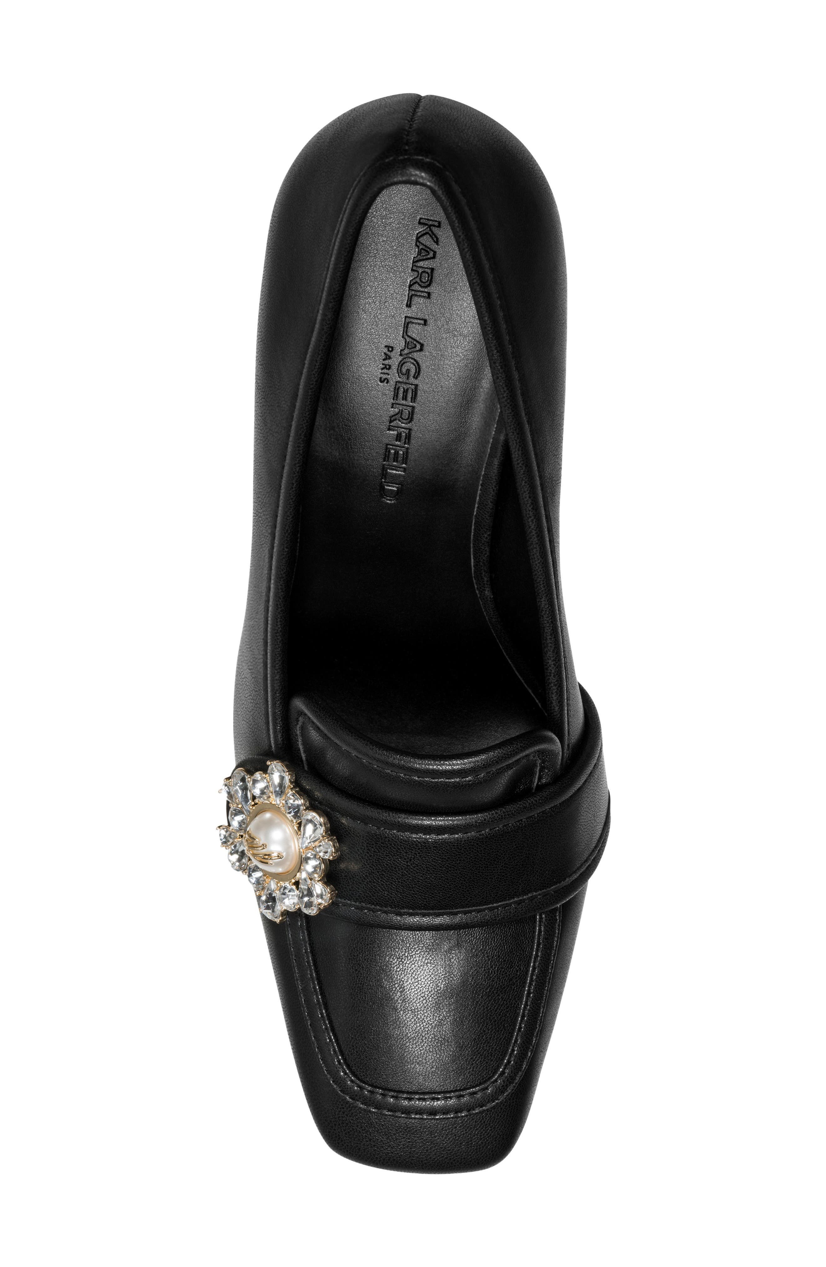 Savannah II Square Toe Pump, Alternate, color, BLACK