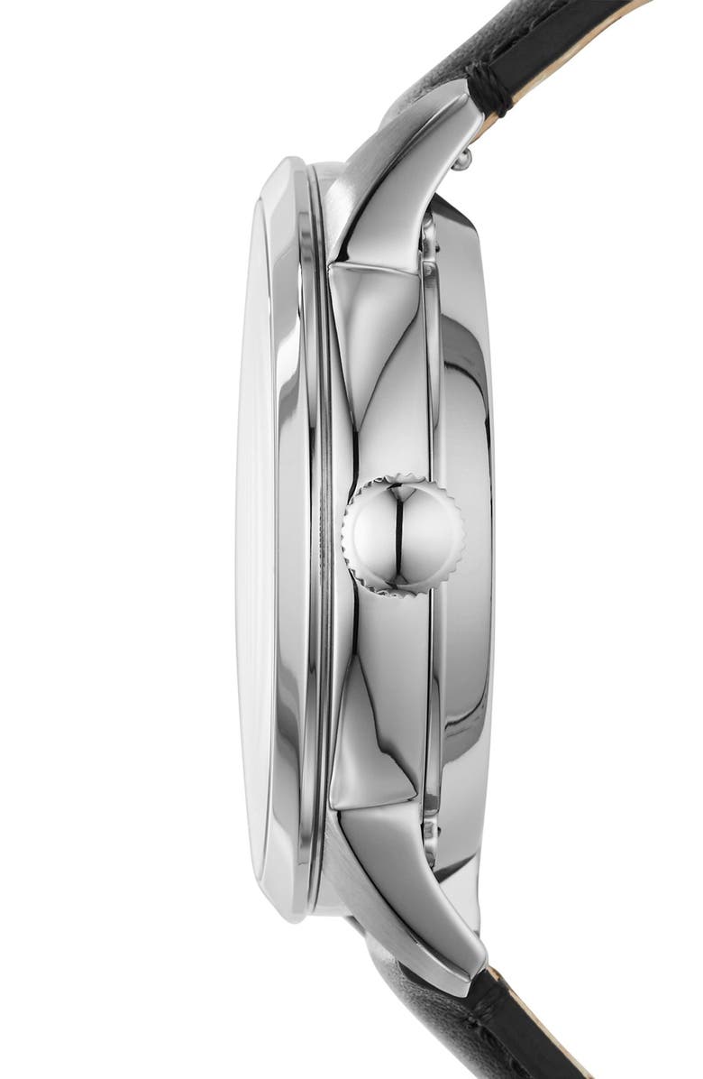 Fossil 'Townsman' Automatic Leather Strap Watch, 44mm, Alternate, color,