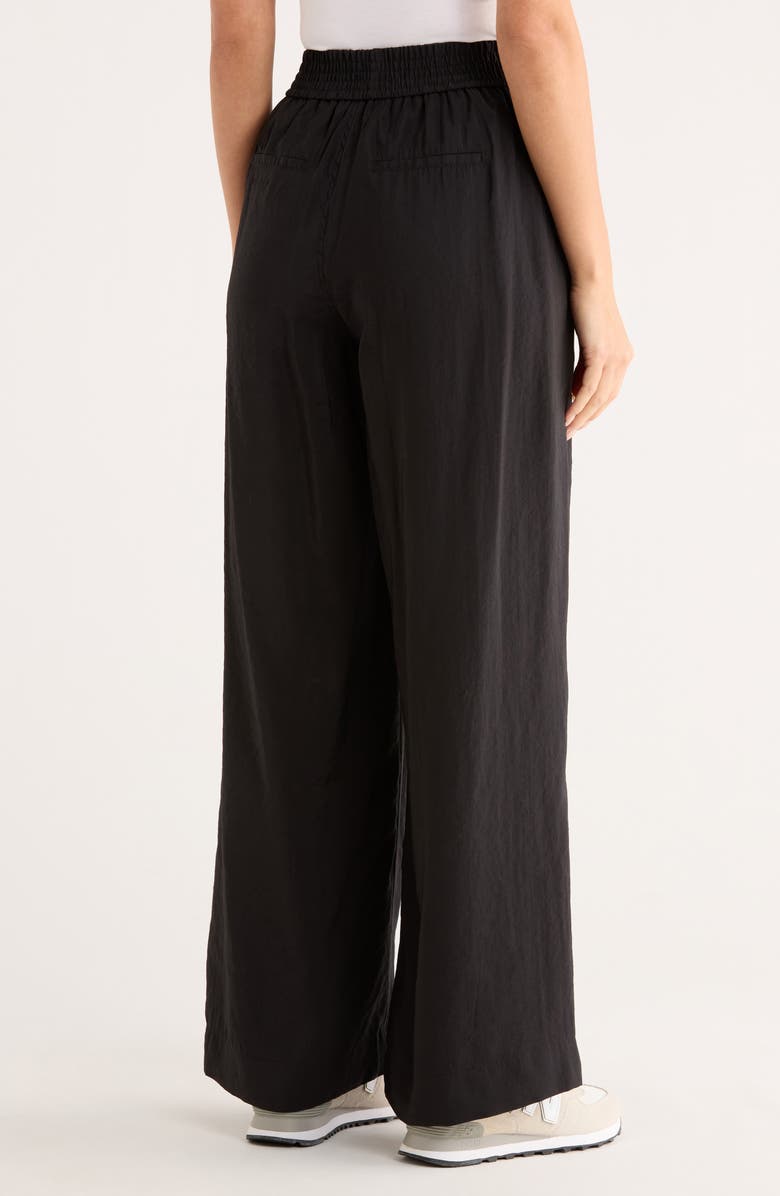 T Tahari Wide Leg Pants, Alternate, color, Black