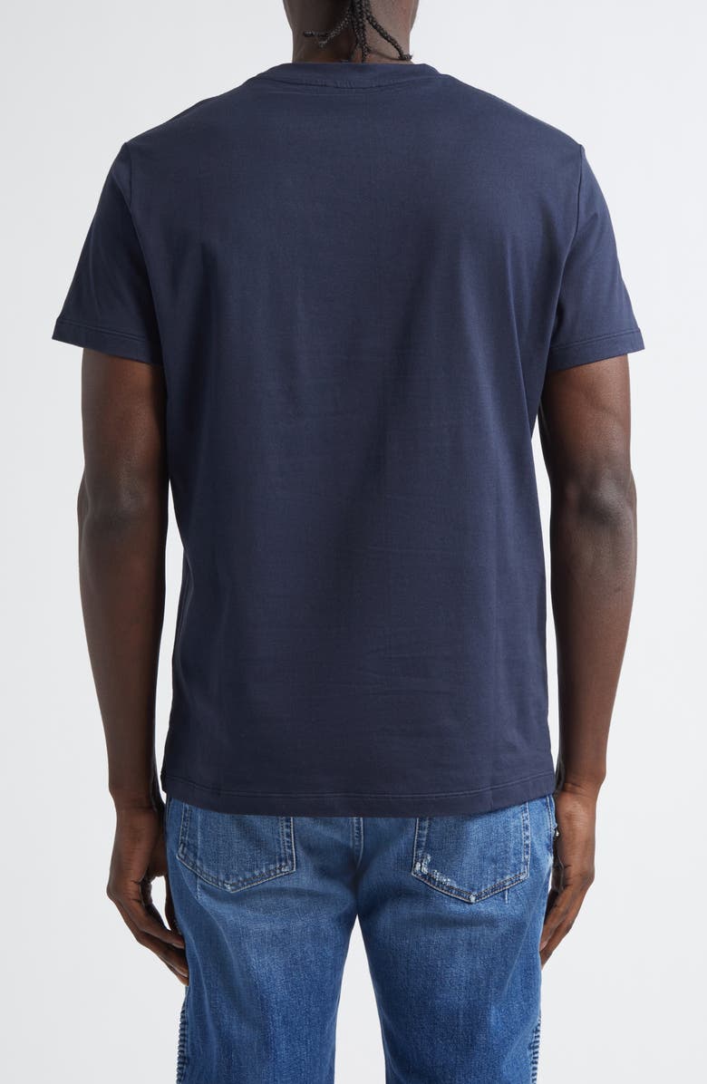 Balmain Gel Logo T-Shirt, Alternate, color, Navy/ Multi