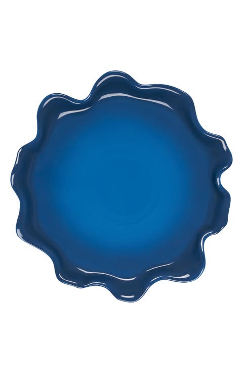 Iris Stoneware Ruffle Platter
