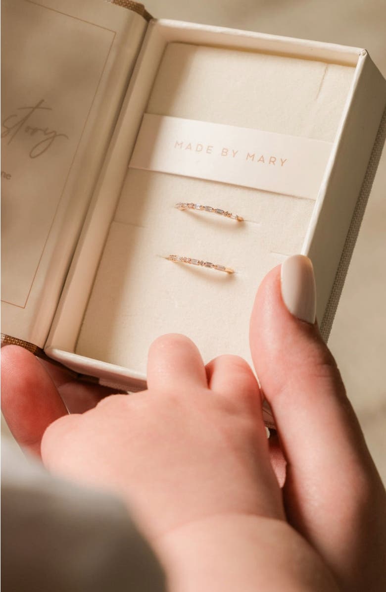 MADE BY MARY Mama Morse Code Ring, Alternate, color, Gold Vermeil