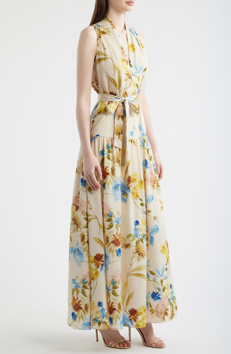 KOBI HALPERIN Violet Print Sleeveless Maxi Dress, Alternate, color, 