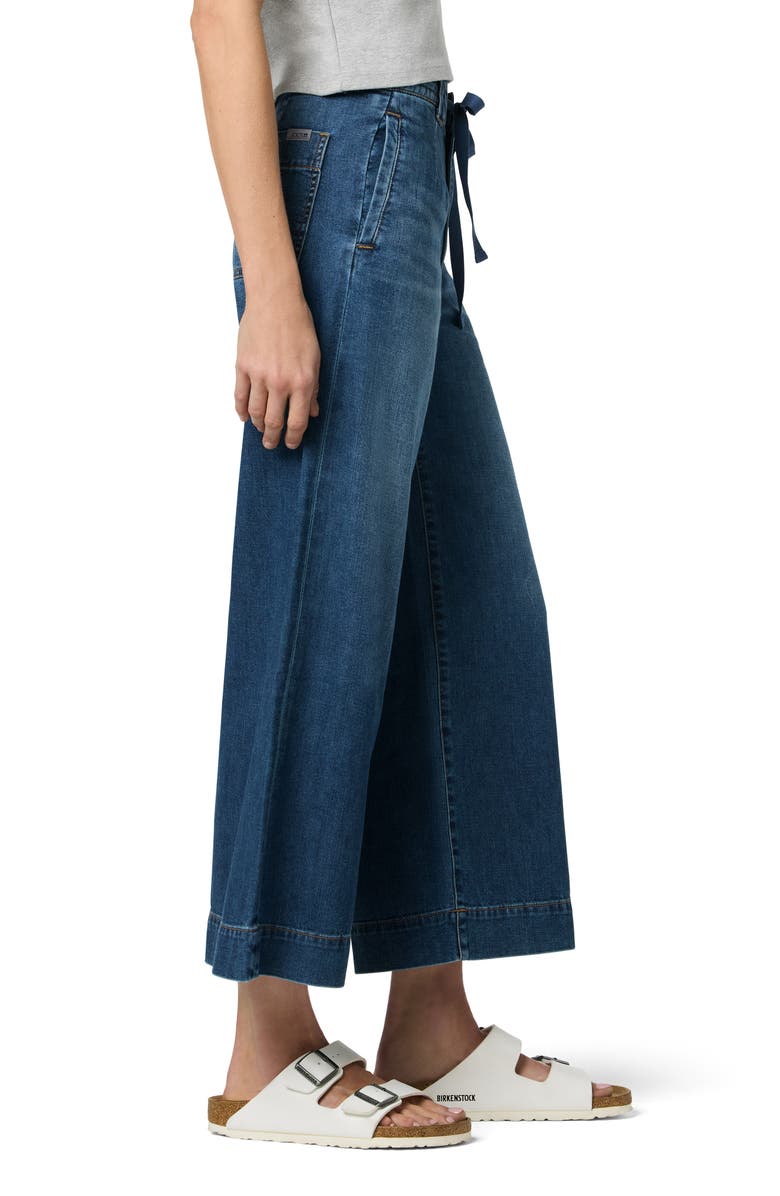 Joe's Tie Front Ankle Wide Leg Jeans, Alternate, color, Dublin