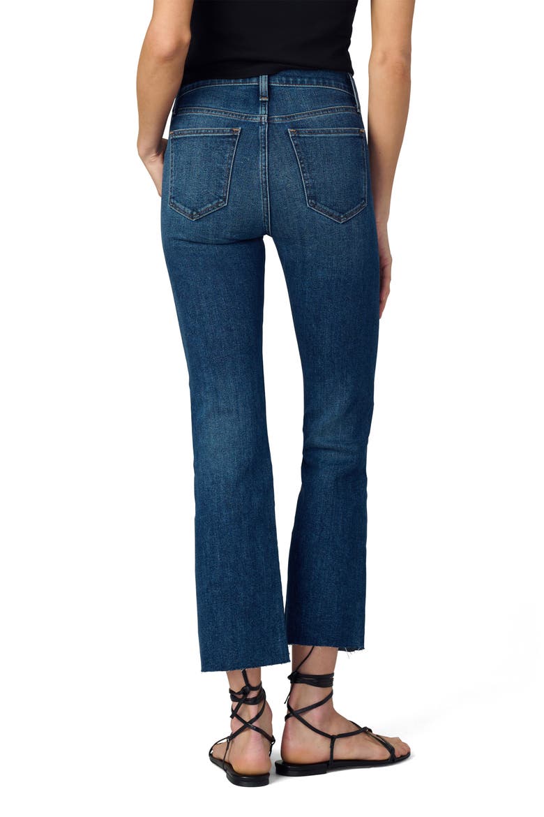 The Callie Raw Hem High Waist Crop Bootcut Jeans, Alternate, color, OVATION