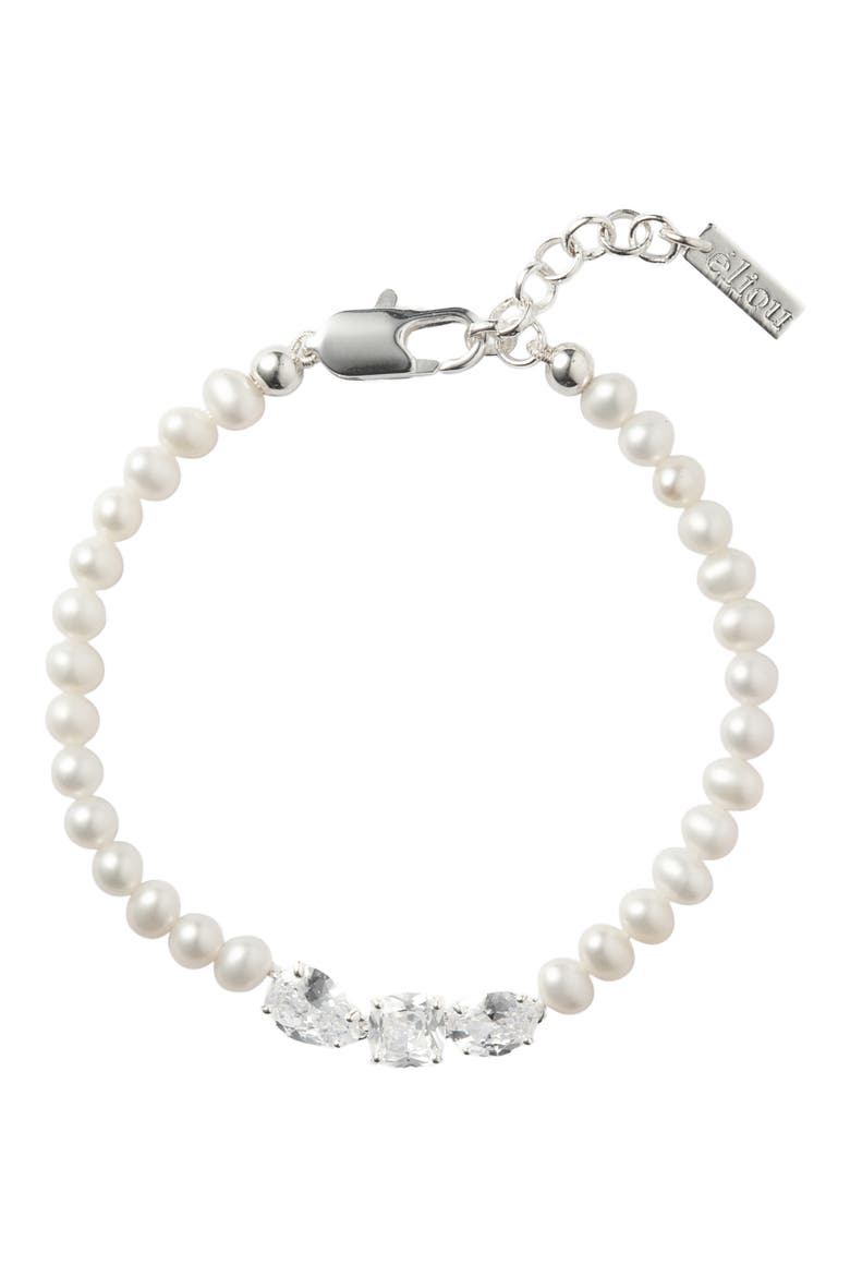 Joya Freshwater Pearl Bracelet, Main, color, WHITE