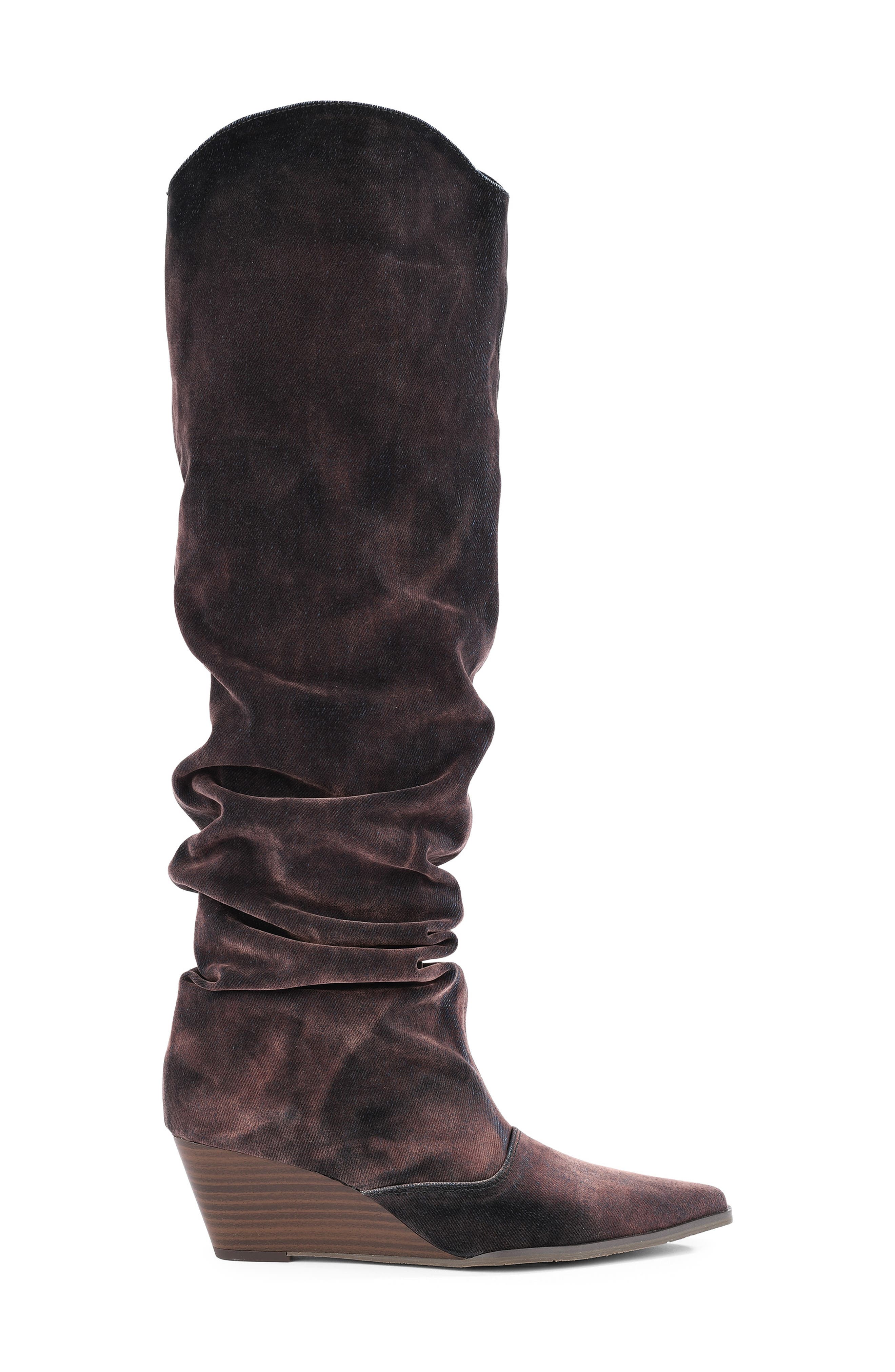 Windswell Knee High Slouch Boot, Alternate, color, DARK BLUE