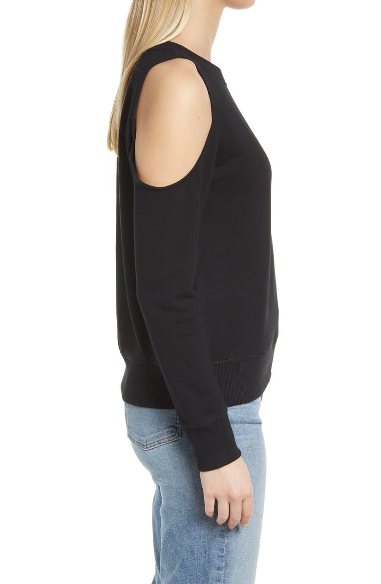 1.STATE Shoulder Cutout Crewneck Cotton Top, Alternate, color,
