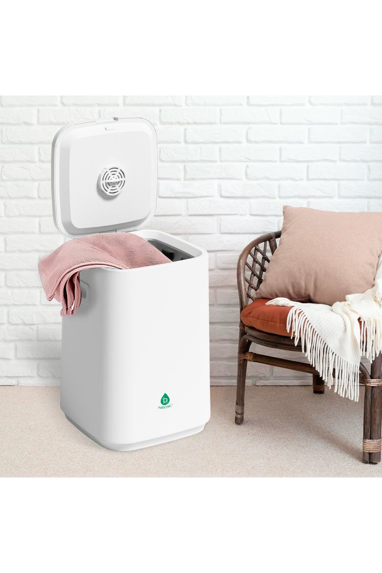Towel Warmer Bucket with LED Display, Alternate, color, Natural