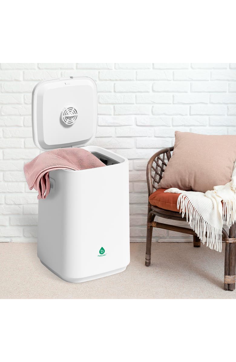 PURSONIC Towel Warmer Bucket with LED Display, Alternate, color, Natural