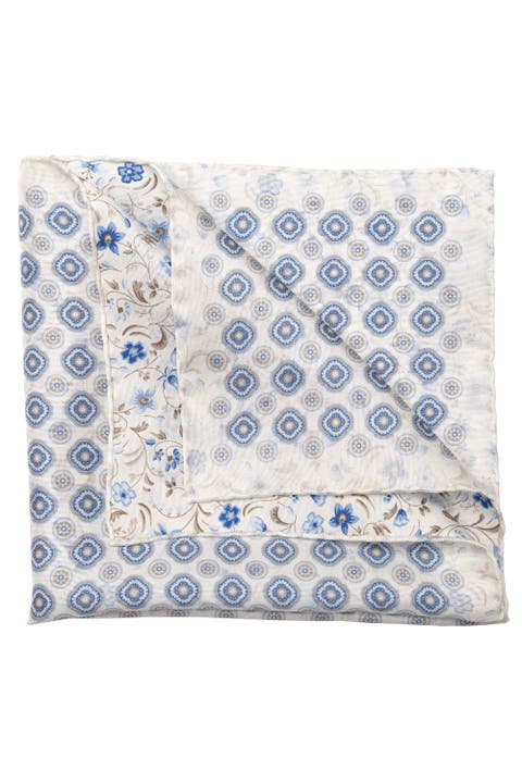 Italo - Double Sided Silk Pocket Square for Men