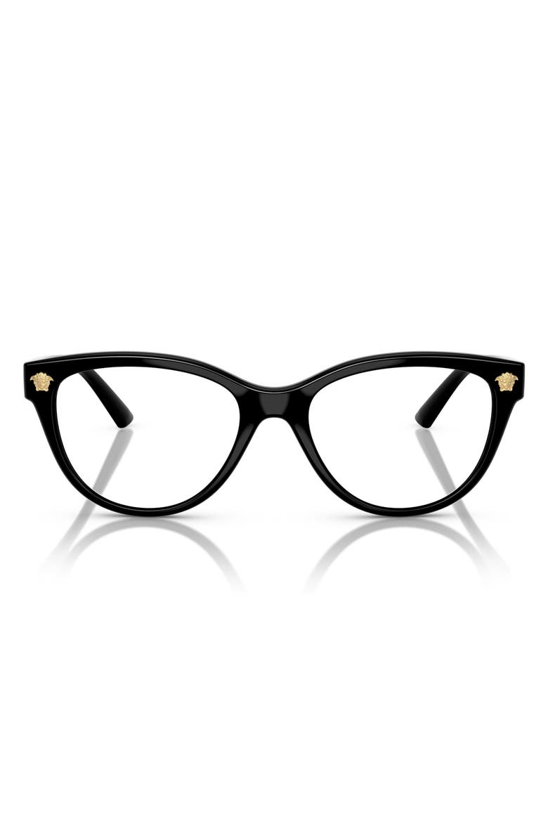 Versace 54mm Cat Eye Optical Glasses, Main, color, 