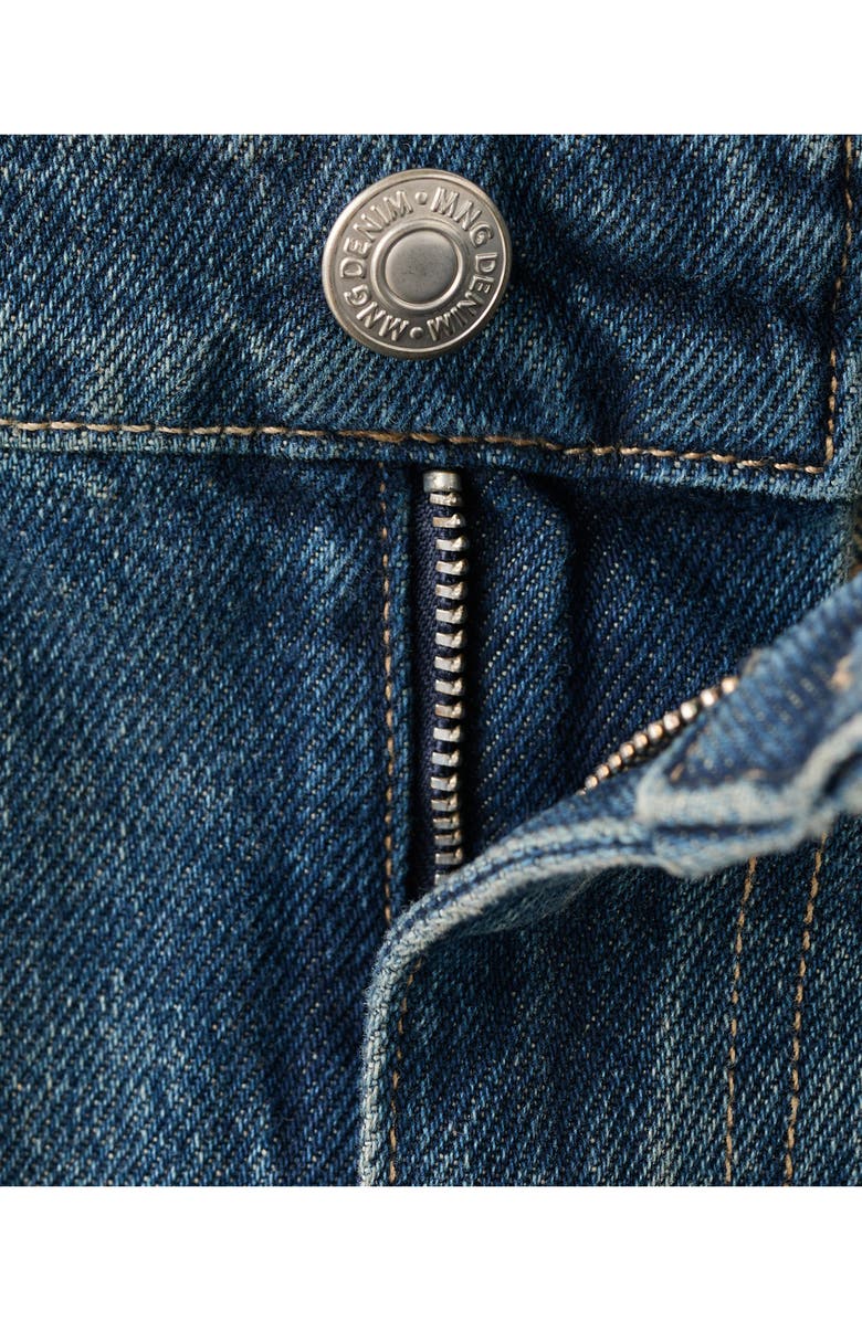 MANGO Barrel Leg Jeans, Alternate, color, Dark Vintage Blue