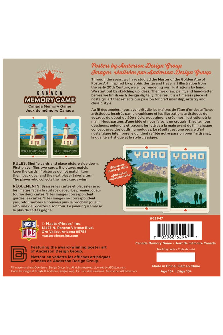 Canada Memory Game, Alternate, color, Multicolor