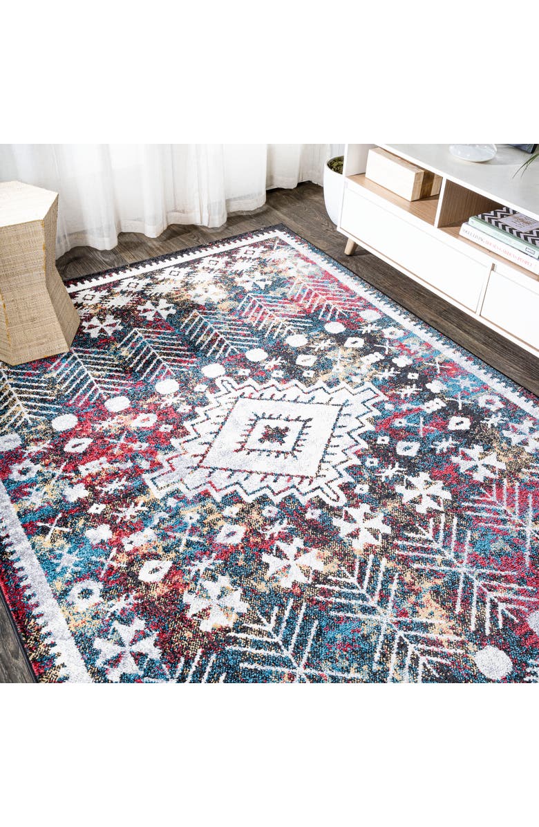 JONATHAN Y Dhiya Distressed Kilim Area Rug, Alternate, color, Multi