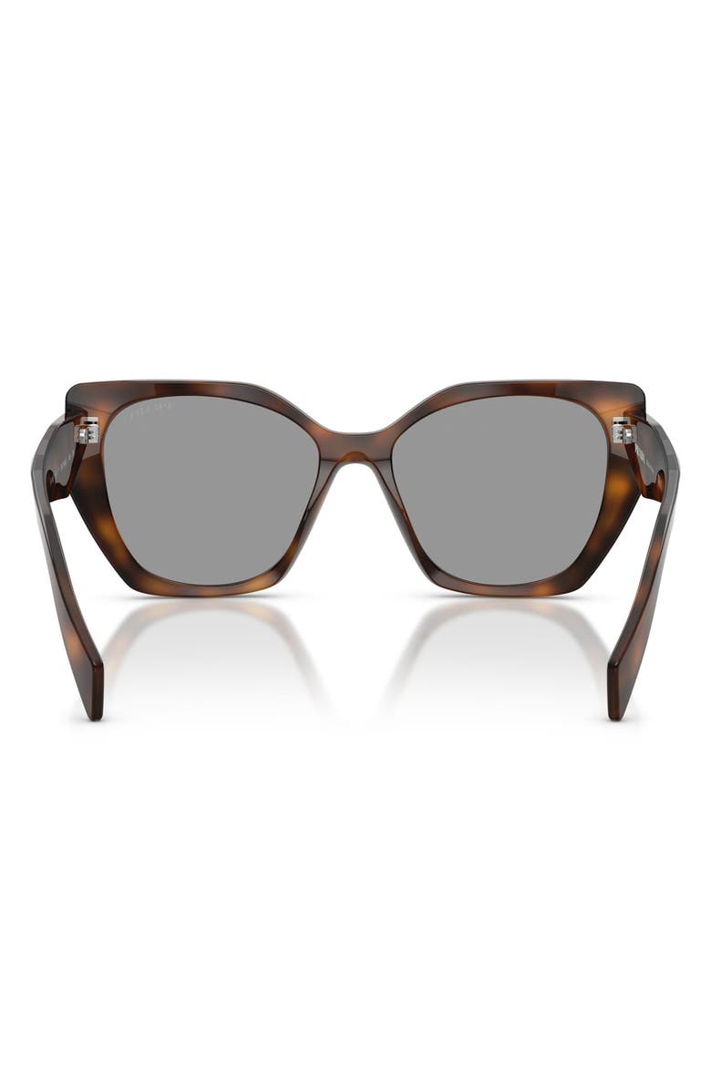 Prada 55mm Pillow Sunglasses, Alternate, color, Juniper Tortoise / Grey