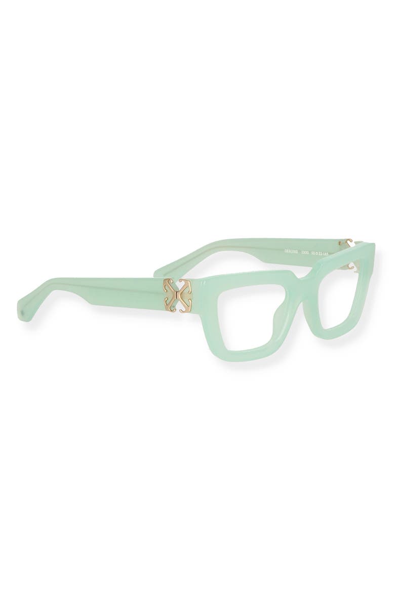 Off-White Style 8E 50mm Square Optical Glasses, Alternate, color, Sage