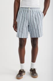 Wax London Kurt Multistripe Cotton Dobby Shorts