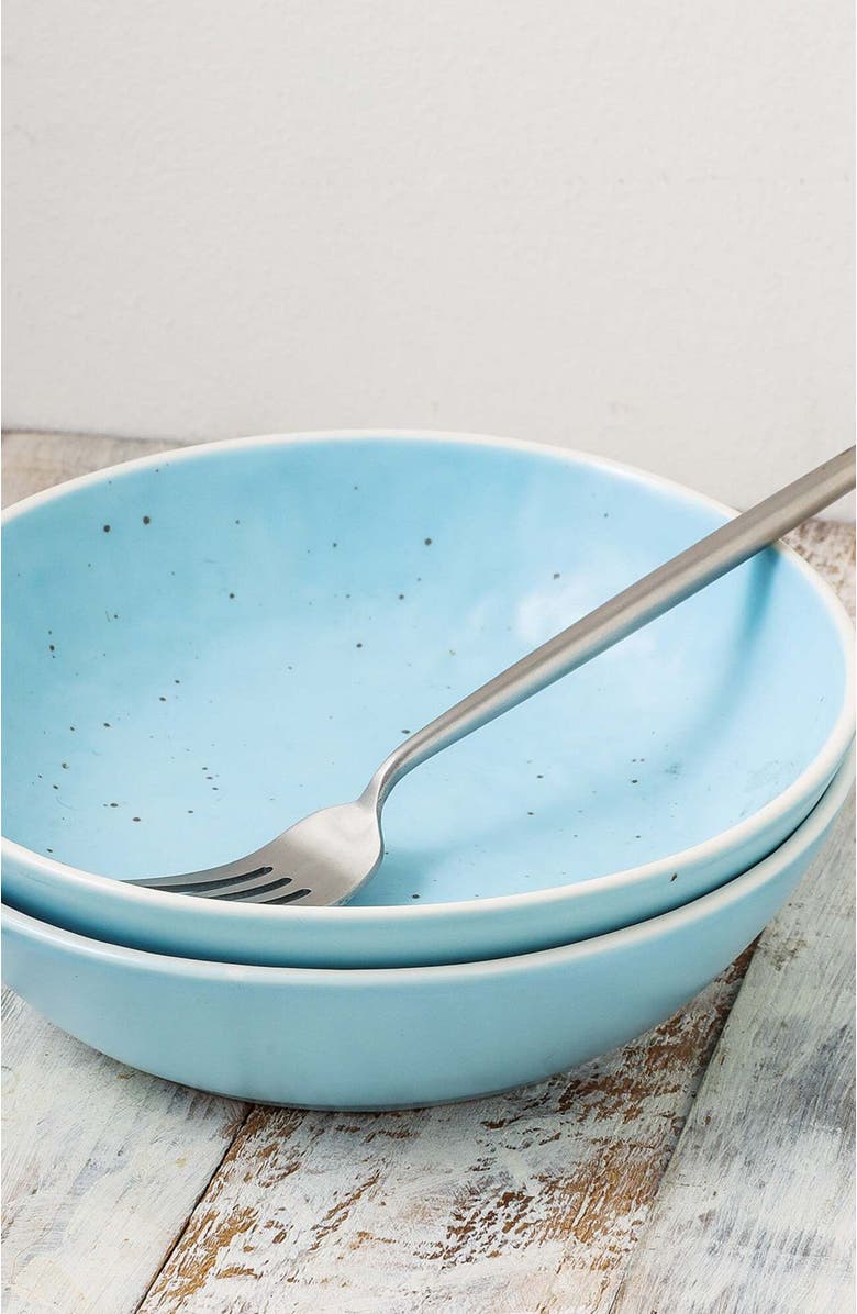 Stone Lain Elena Stoneware 4-Piece Bowl Set, Alternate, color, Blue