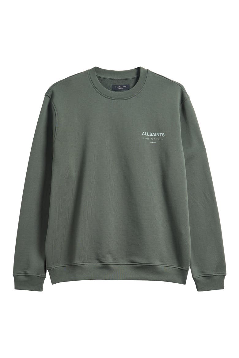 Underground Logo Organic Cotton Graphic Sweatshirt, Alternate, color, GARNET GREEN