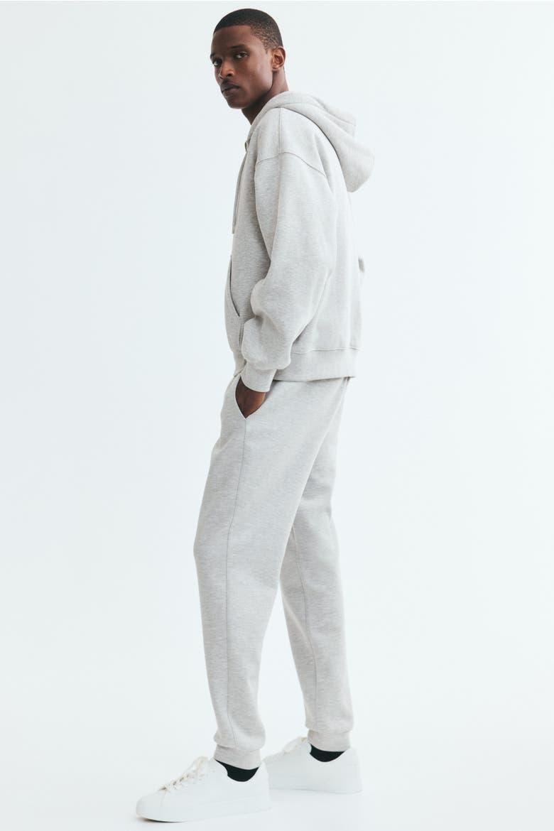 Regular-Fit Interlock Sweatpants, Alternate, color, Light gray melange