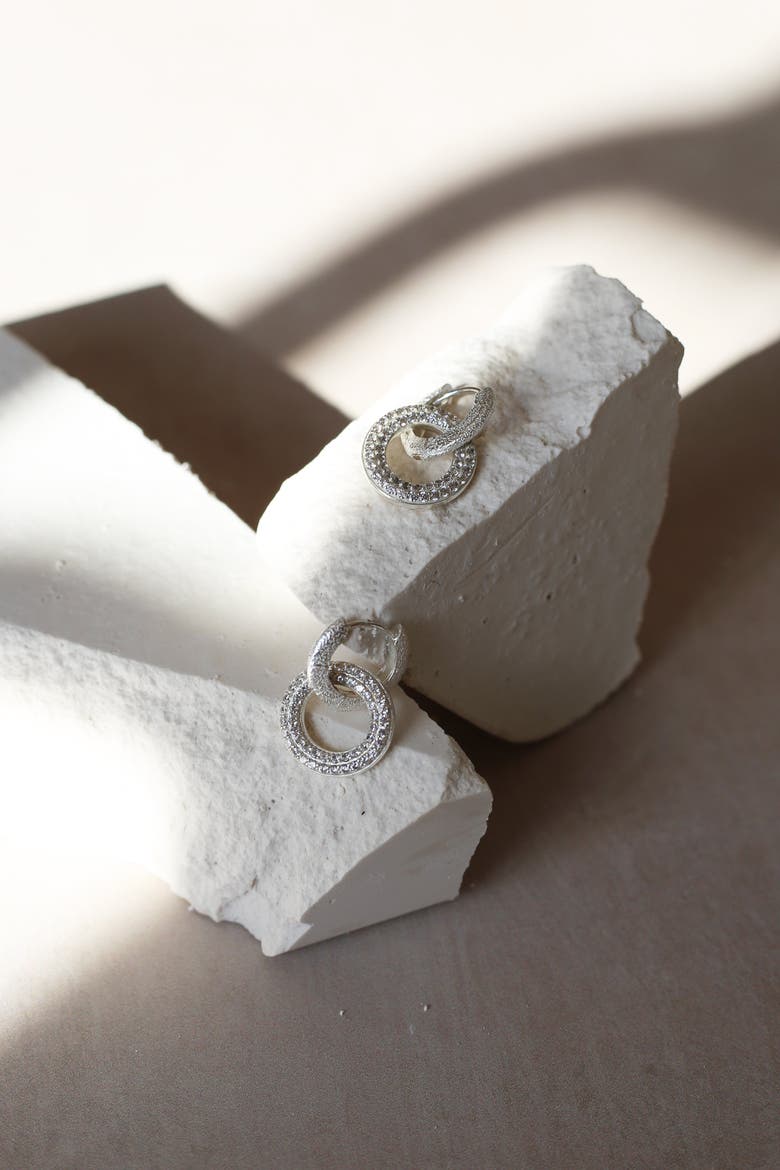 Charm Earrings, Alternate, color, Silver