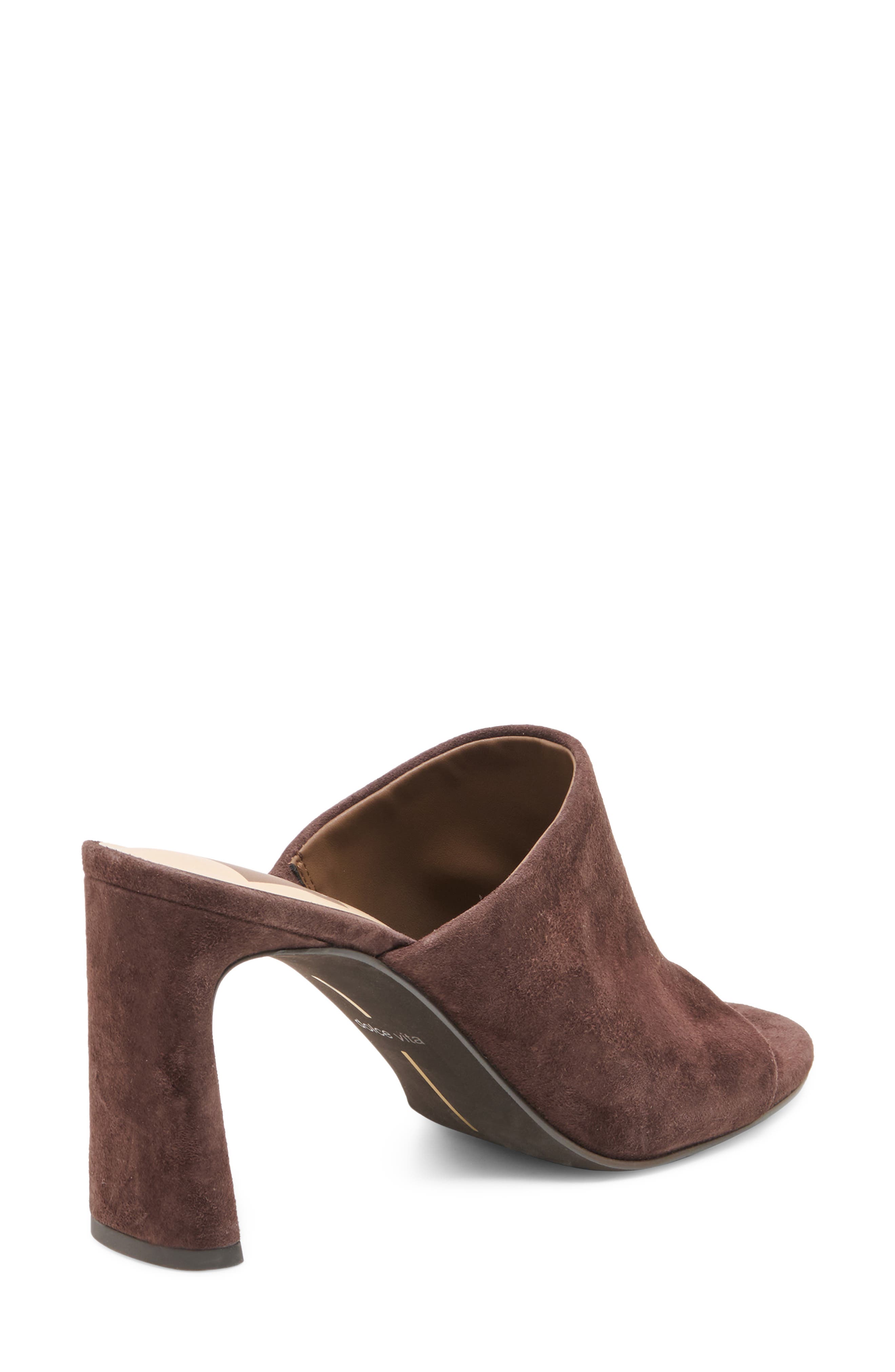 Shely Block Heel Sandal, Alternate, color, MAHOGANY SUEDE
