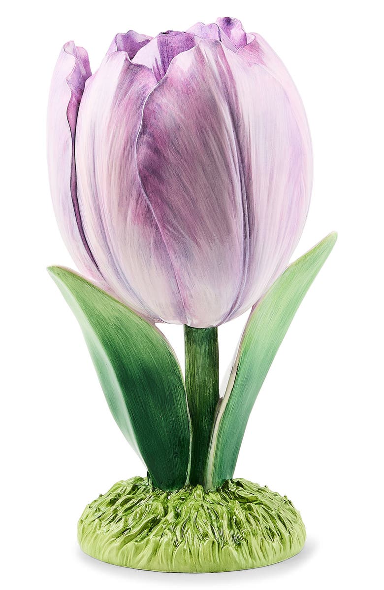 MACKENZIE CHILDS Tulip Trophy Figurine, Alternate, color, Purple