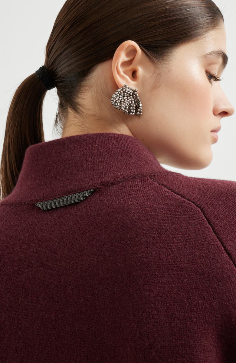 Brunello Cucinelli Double-knit outerwear, Alternate, color, Amaranth