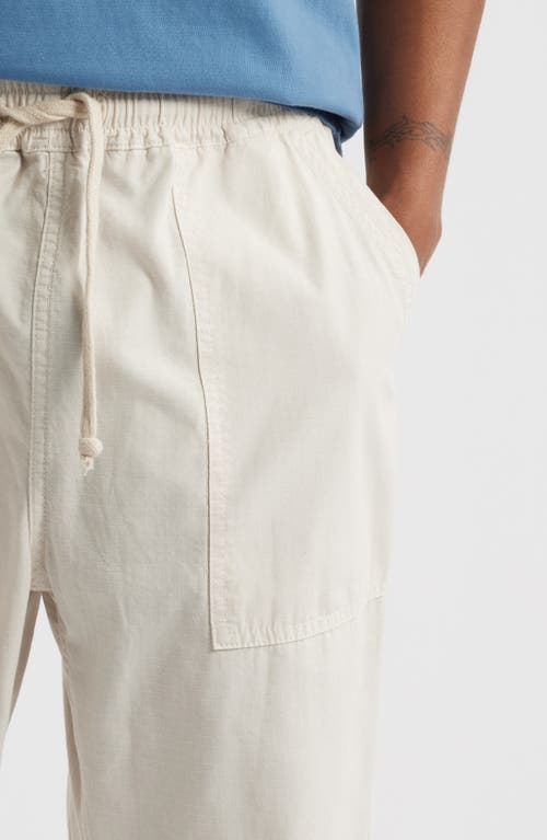 Service Works Organic Cotton Ripstop Drawstring Chef Pants In Bone