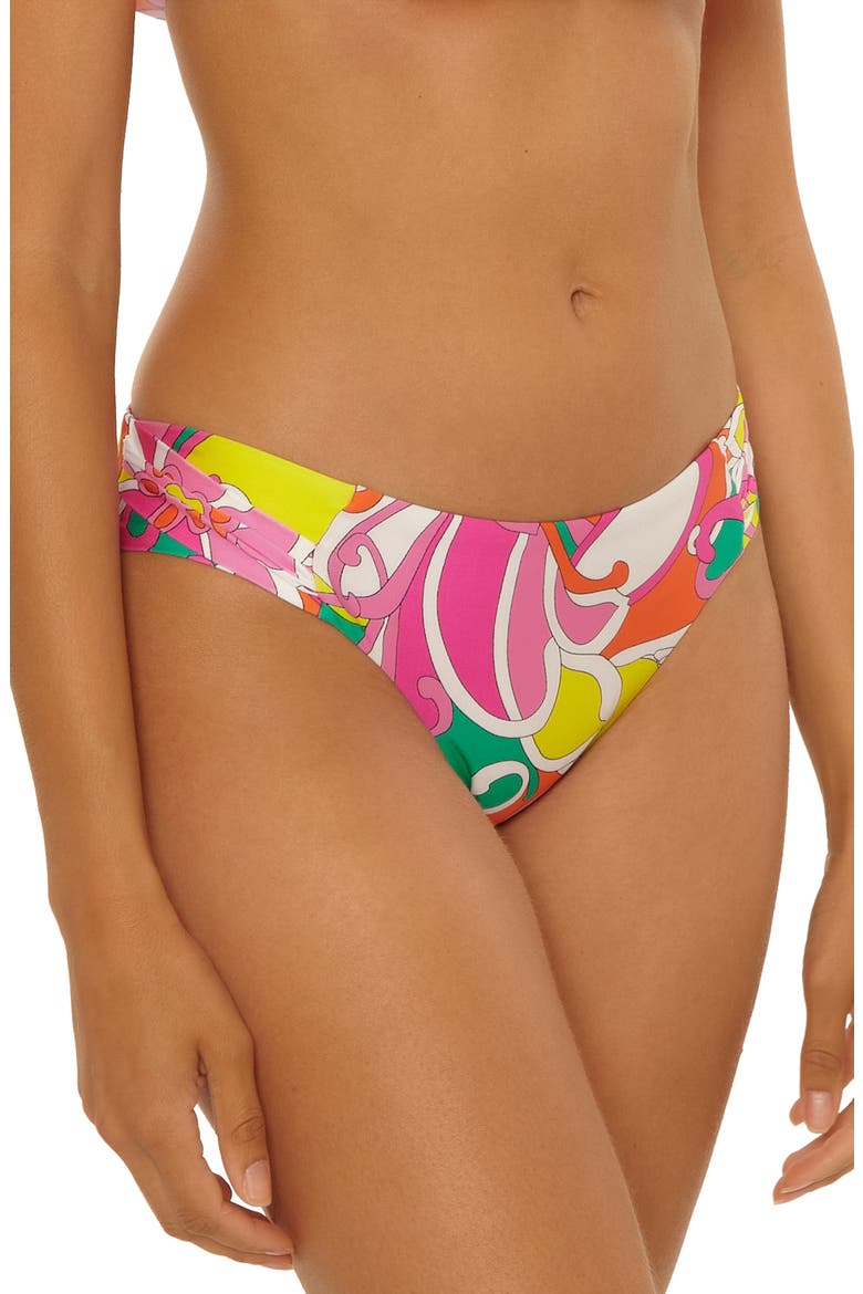 Elara Side Tab Hipster Bikini Bottoms, Alternate, color, MULTI