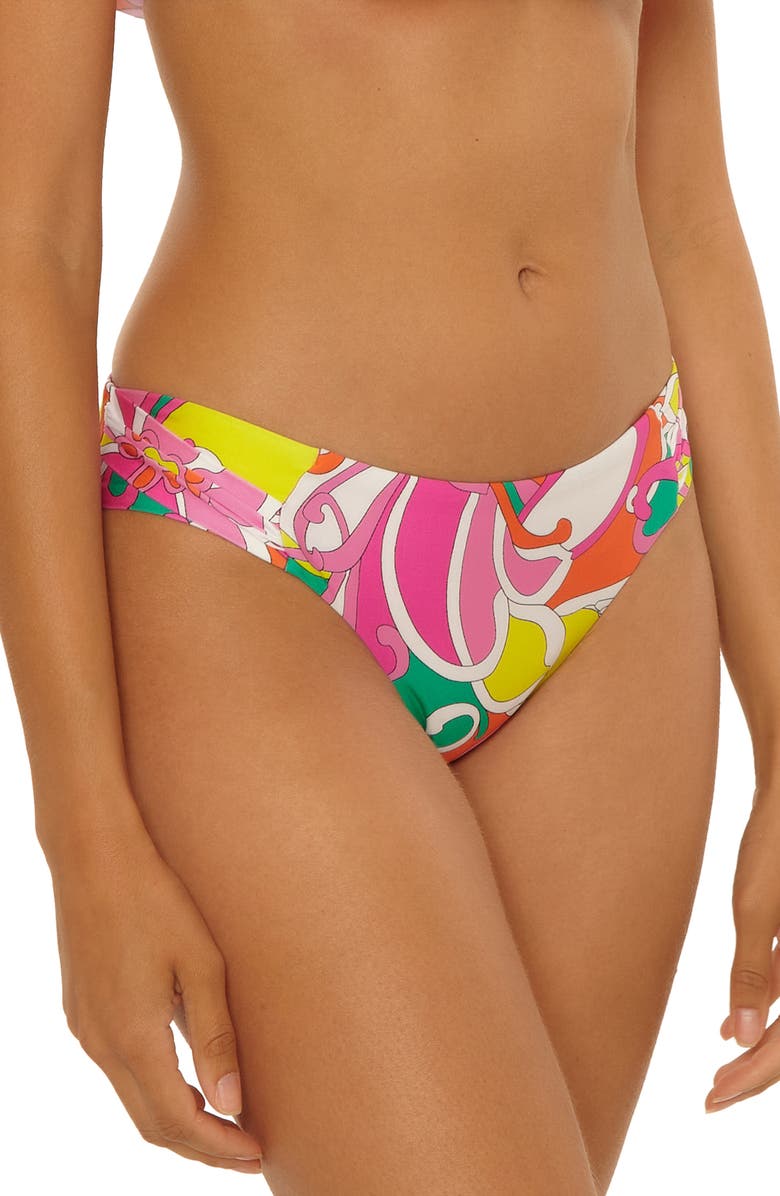 Trina Turk Elara Side Tab Hipster Bikini Bottoms, Alternate, color, 