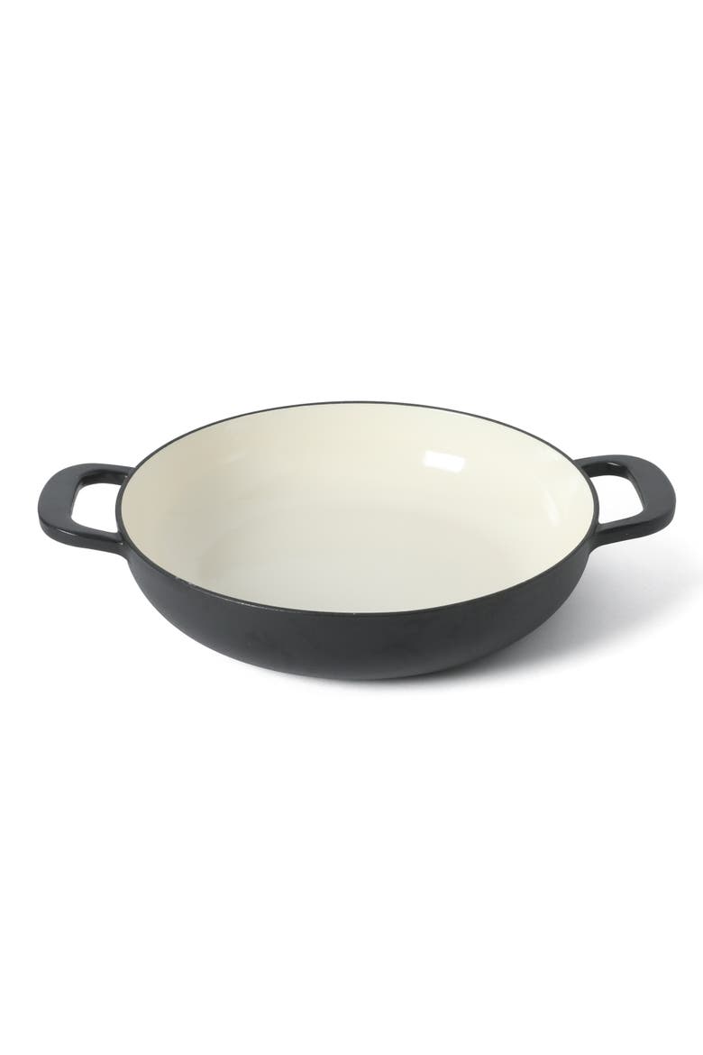 Gatwick 3.5-Quart Enameled Cast Iron Braiser with Lid, Alternate, color, Matte Black