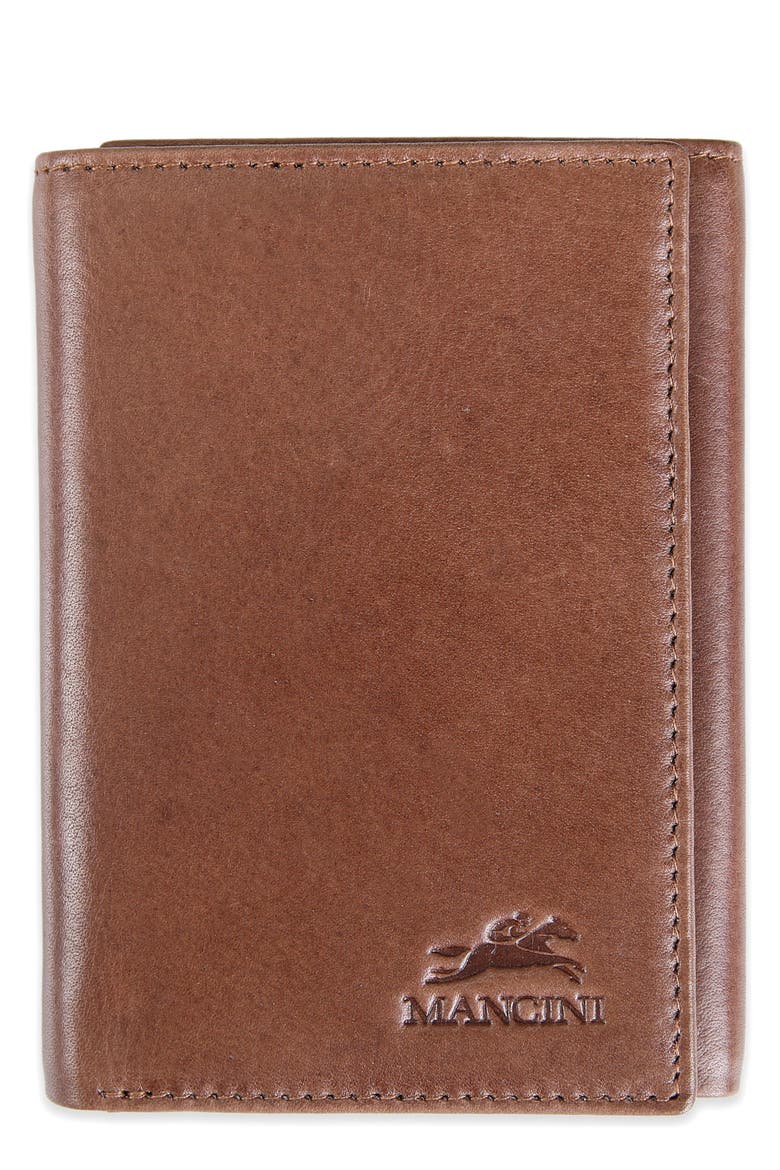 RFID Trifold Wallet, Main, color, BROWN