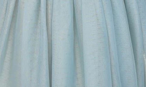 Zunie Kids' Long Sleeve Crushed Velvet & Mesh Party Dress In Green