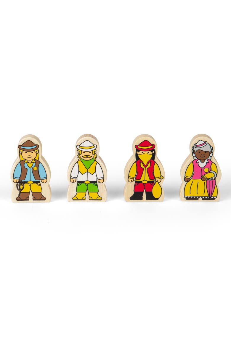 Bigjigs Rail Wild West Train Set, Alternate, color, Multicoloured